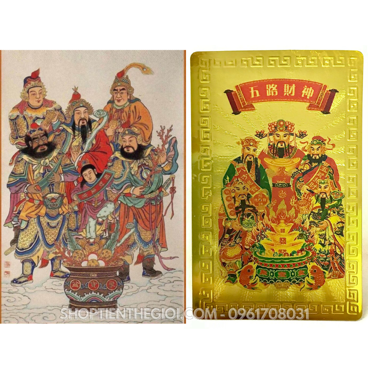 Thẻ Kim Bài Ngũ Lộ Thần Tài - SP005736